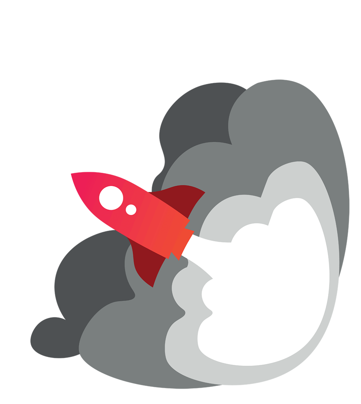 Startująca rakieta - grafika strony głównej Vilaro Marketing z Inicjatywą